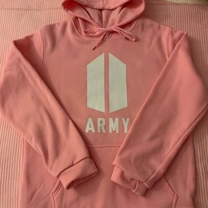 Bts Army baby pink hoodie